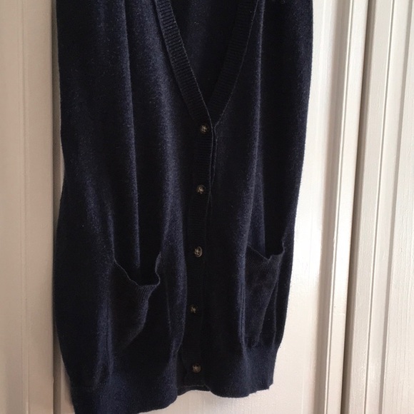 Blue Button-up Sweater Vest A&F - Picture 3 of 7